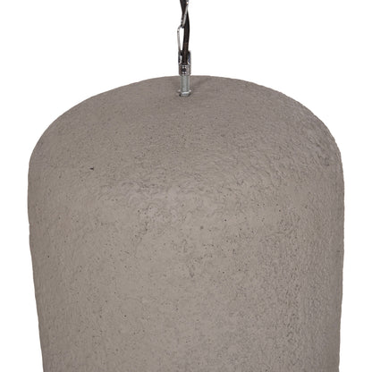 CEILING PENDANT LAMP LOGKY HM4704.03L FIBER CEMENT IN GREY 35x35x67Hcm.