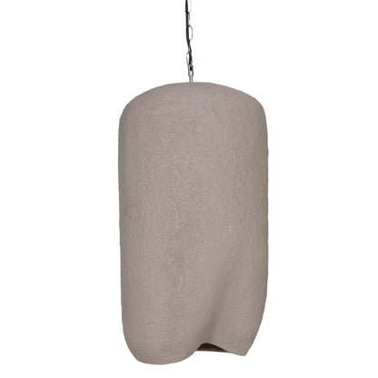 CEILING PENDANT LAMP LOGKY HM4704.03L FIBER CEMENT IN GREY 35x35x67Hcm.