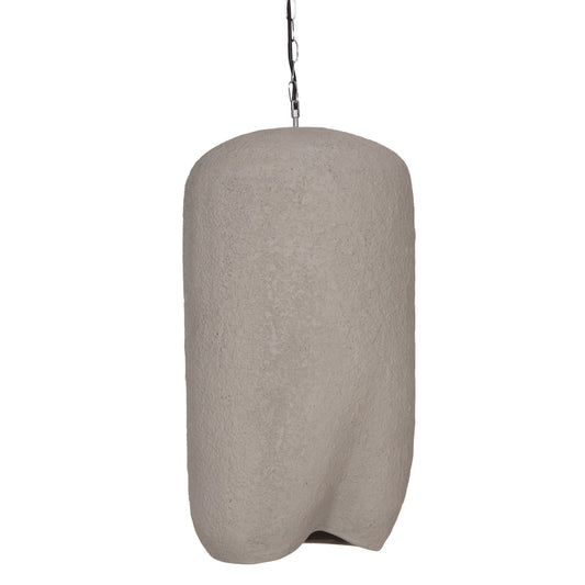 CEILING PENDANT LAMP LOGKY HM4704.03L FIBER CEMENT IN GREY 35x35x67Hcm.