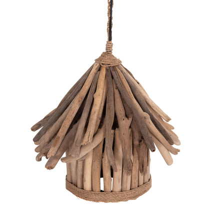 CEILING PENDANT LAMP TREIT HM4874 DRIFTWOOD IN NATURAL Φ40x73Hcm.[1xΕ27]