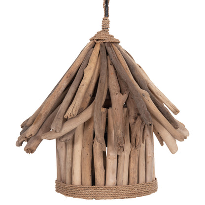 CEILING PENDANT LAMP TREIT HM4874 DRIFTWOOD IN NATURAL Φ40x73Hcm.[1xΕ27]