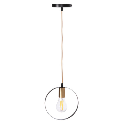 CEILING PENDANT LAMP KRENT HM7425.11 BLACK-GOLD 20x4x125Hcm.