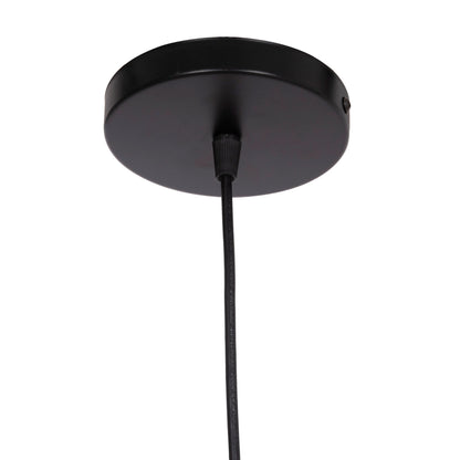 CEILING PENDANT LAMP BIUT HM7537.11 BLACK METAL-GOLD SOCKET 15.5x4x130Hcm.