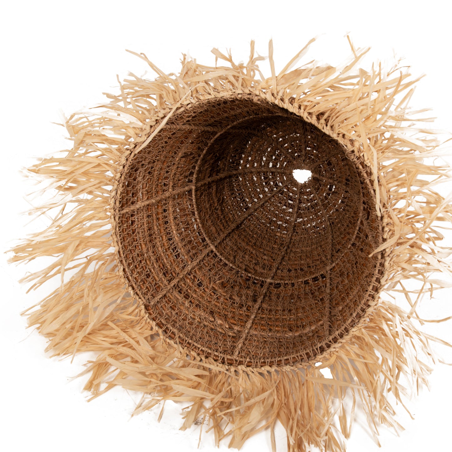 CEILING PENDANT LAMP HM7818 DRIED BANANA TREE FIBERS IN NATURAL COLOR Φ60x90-180Hcm.