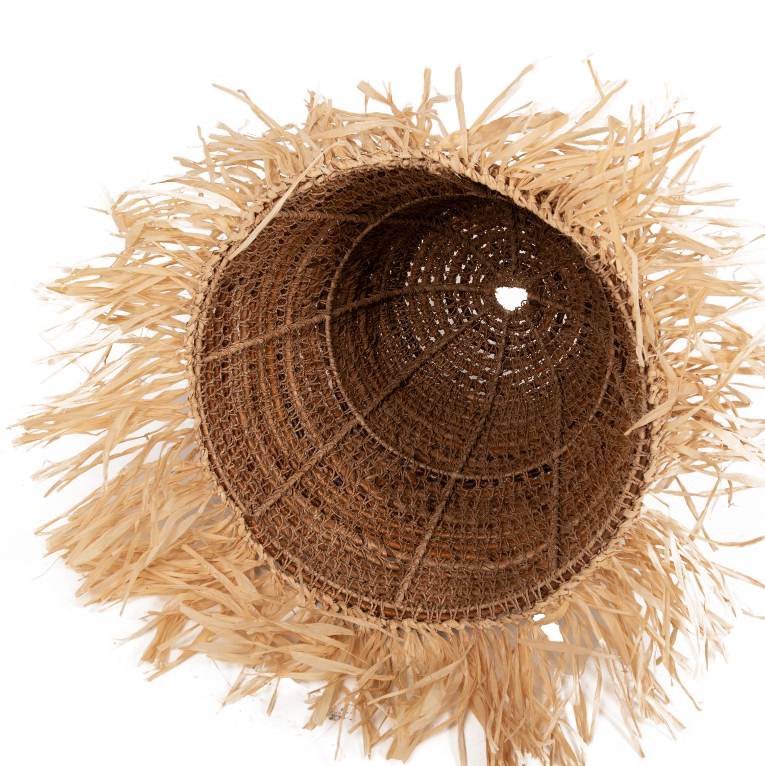 CEILING PENDANT LAMP HM7818 DRIED BANANA TREE FIBERS IN NATURAL COLOR Φ60x90-180Hcm.
