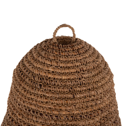 CEILING PENDANT LAMP HM7818 DRIED BANANA TREE FIBERS IN NATURAL COLOR Φ60x90-180Hcm.