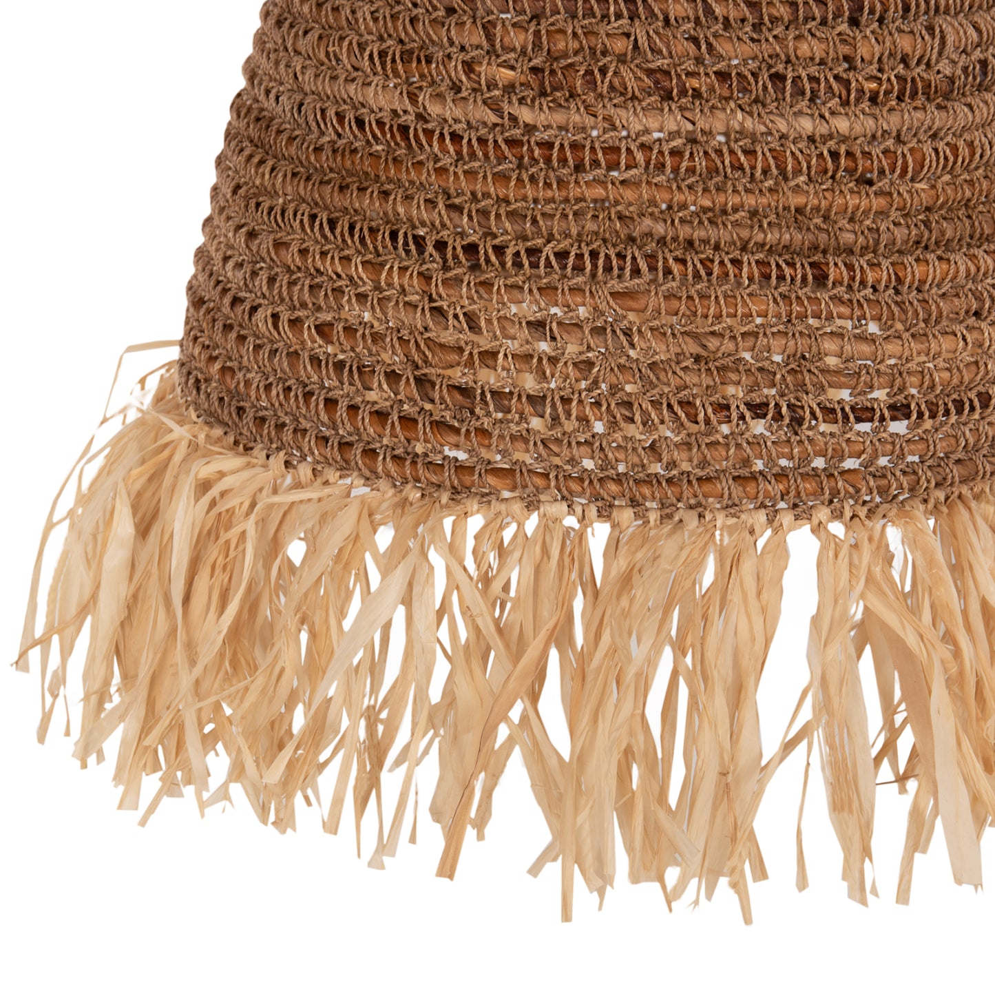CEILING PENDANT LAMP HM7818 DRIED BANANA TREE FIBERS IN NATURAL COLOR Φ60x90-180Hcm.