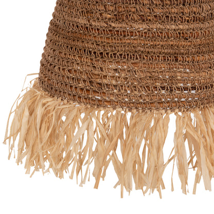 CEILING PENDANT LAMP HM7818 DRIED BANANA TREE FIBERS IN NATURAL COLOR Φ60x90-180Hcm.