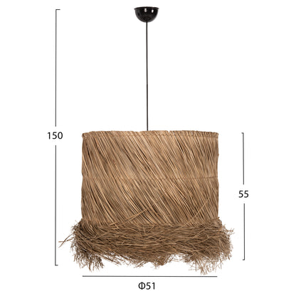 CEILING PENDANT LAMP HM7822 SEAGRASS IN NATURAL COLOR Φ51x55-150Hcm.