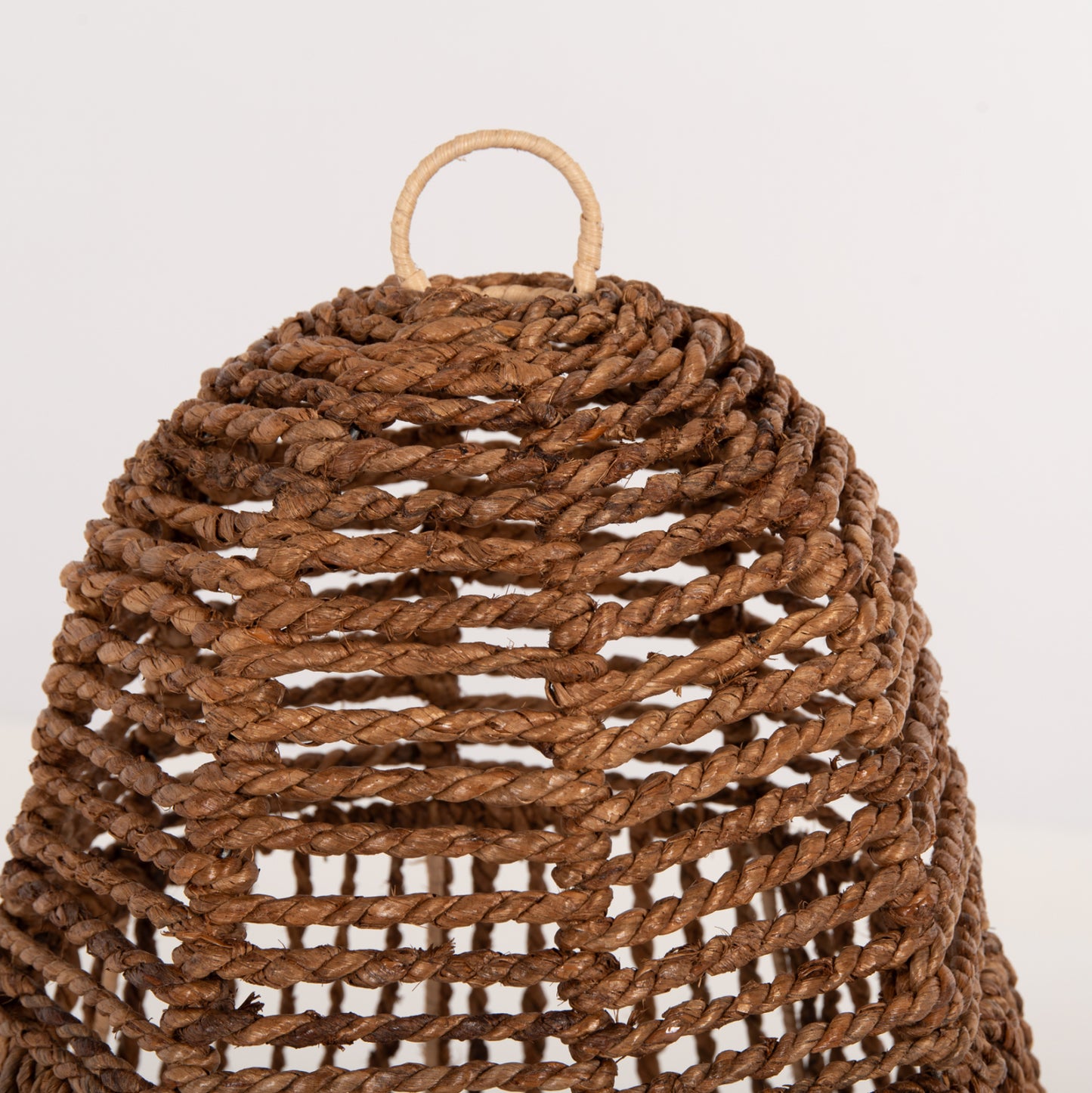CEILING PENDANT LAMP HM7858 DRIED BANANA TREE FIBERS IN BROWN COLOR Φ41x41-136Hcm.