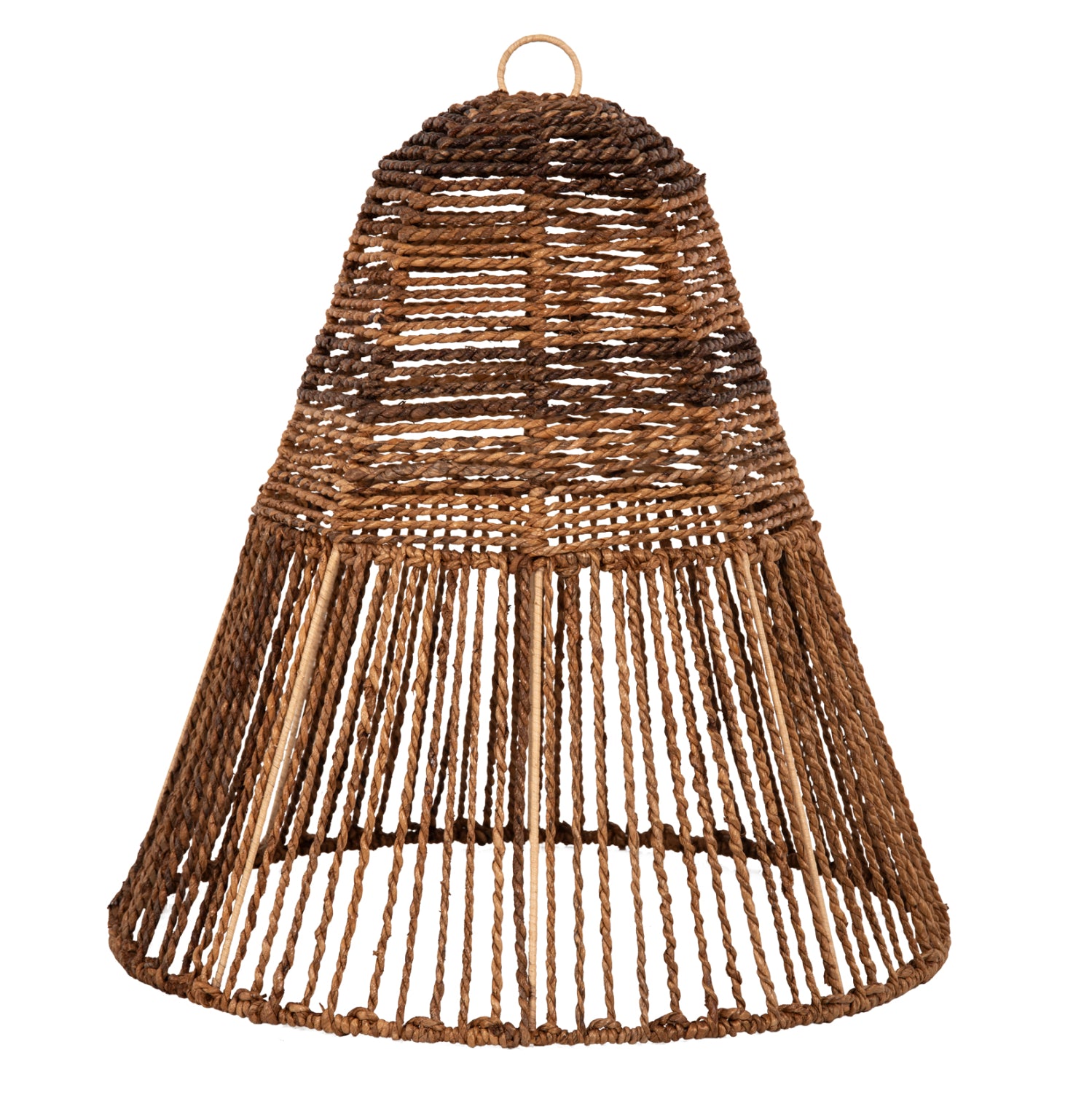 CEILING PENDANT LAMP HM7859 DRIED BANANA TREE FIBERS IN BROWN COLOR Φ61x61-156Hcm.