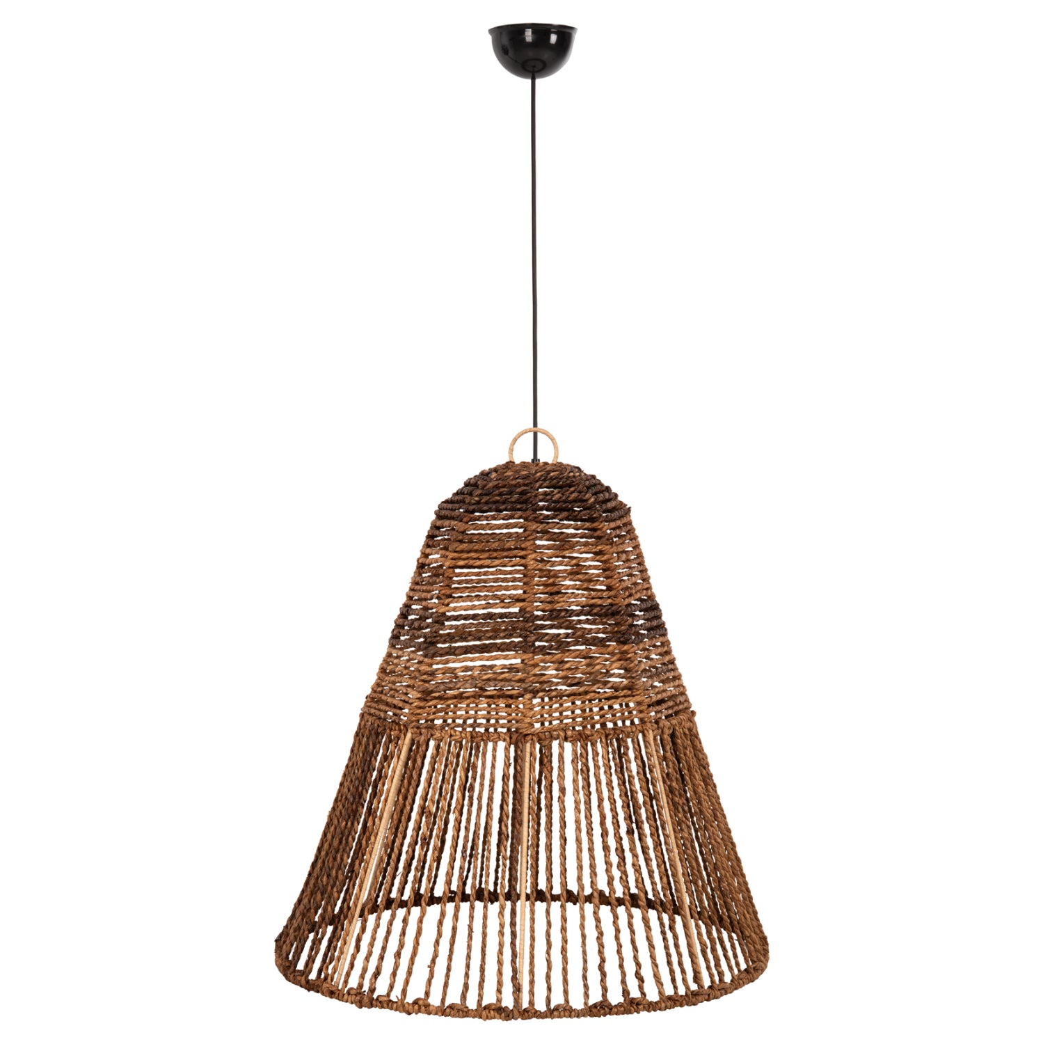 CEILING PENDANT LAMP HM7859 DRIED BANANA TREE FIBERS IN BROWN COLOR Φ61x61-156Hcm.