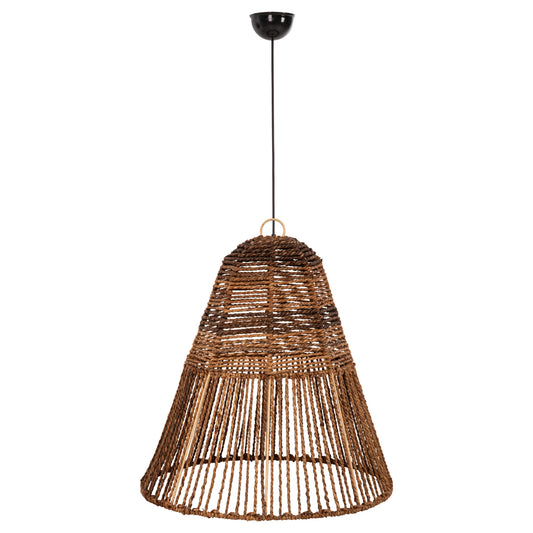 CEILING PENDANT LAMP HM7859 DRIED BANANA TREE FIBERS IN BROWN COLOR Φ61x61-156Hcm.