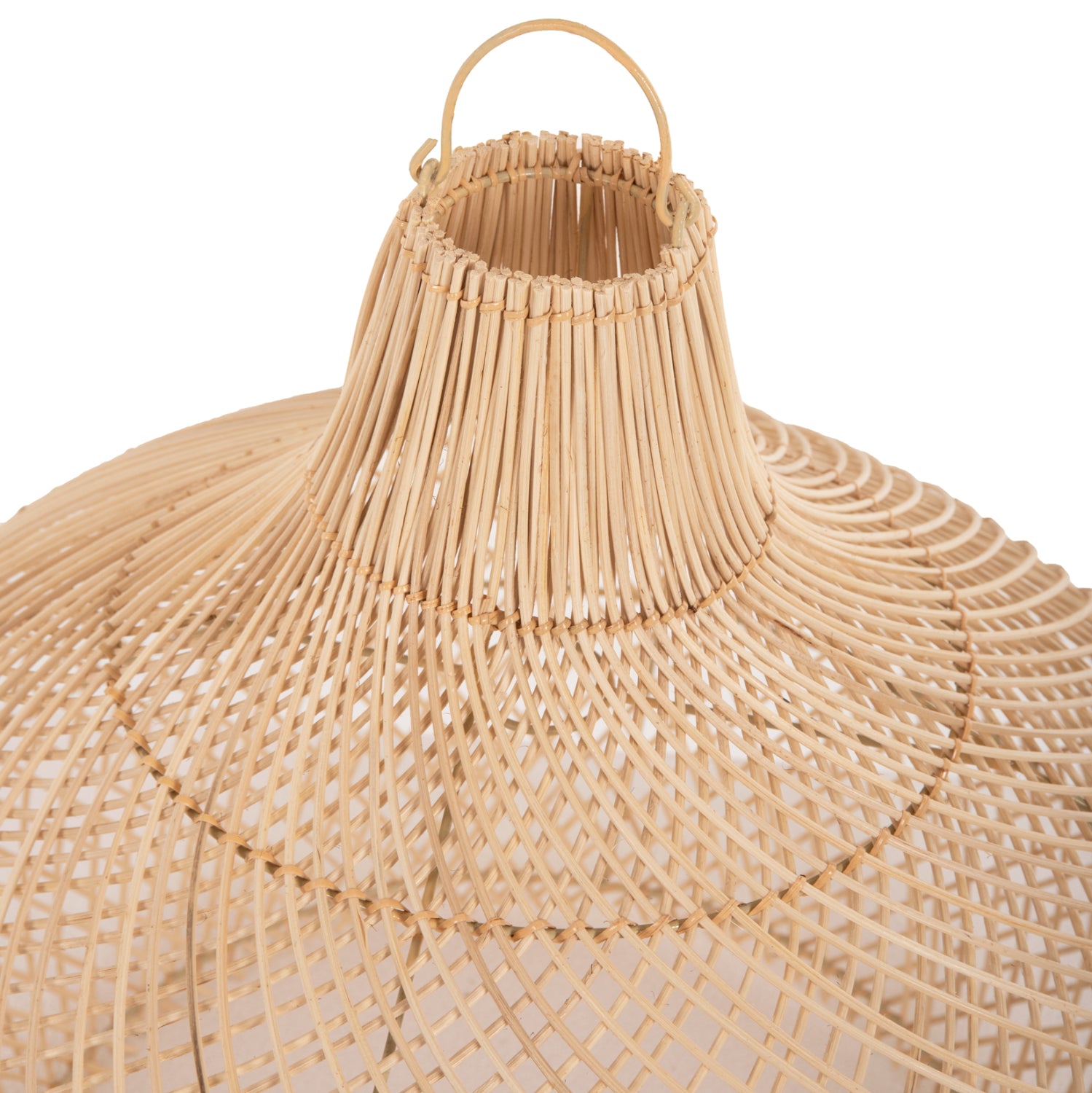 CEILING PENDANT LAMP HM7860 NATURAL RATTAN IN NATURAL COLOR Φ54x46-141Hcm.