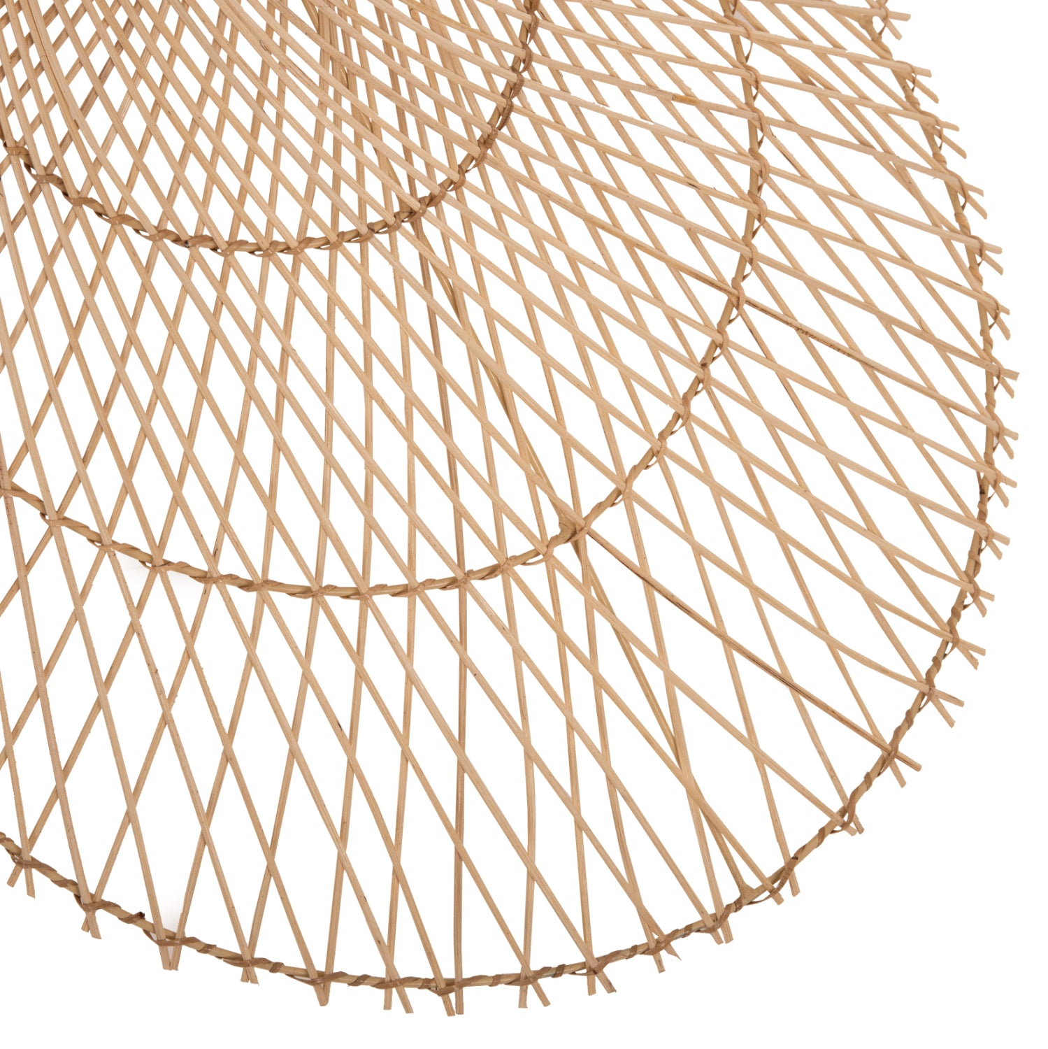 CEILING PENDANT LAMP HM7879.02 RATTAN IN NATURAL COLOR Φ80x31x126Hcm.