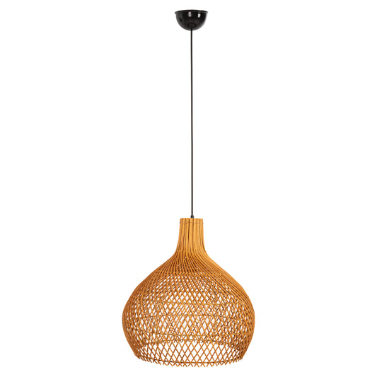 CEILING PENDANT LAMP HM7881 RATTAN IN NATURAL COLOR Φ41x137Hcm.