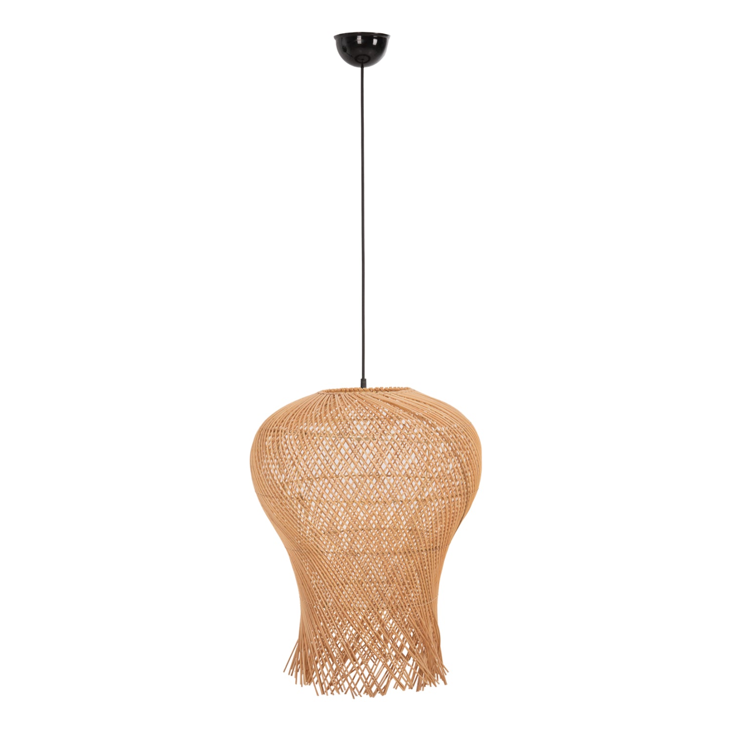CEILING PENDANT LAMP HM7882 RATTAN IN NATURAL COLOR Φ49x157Hcm.