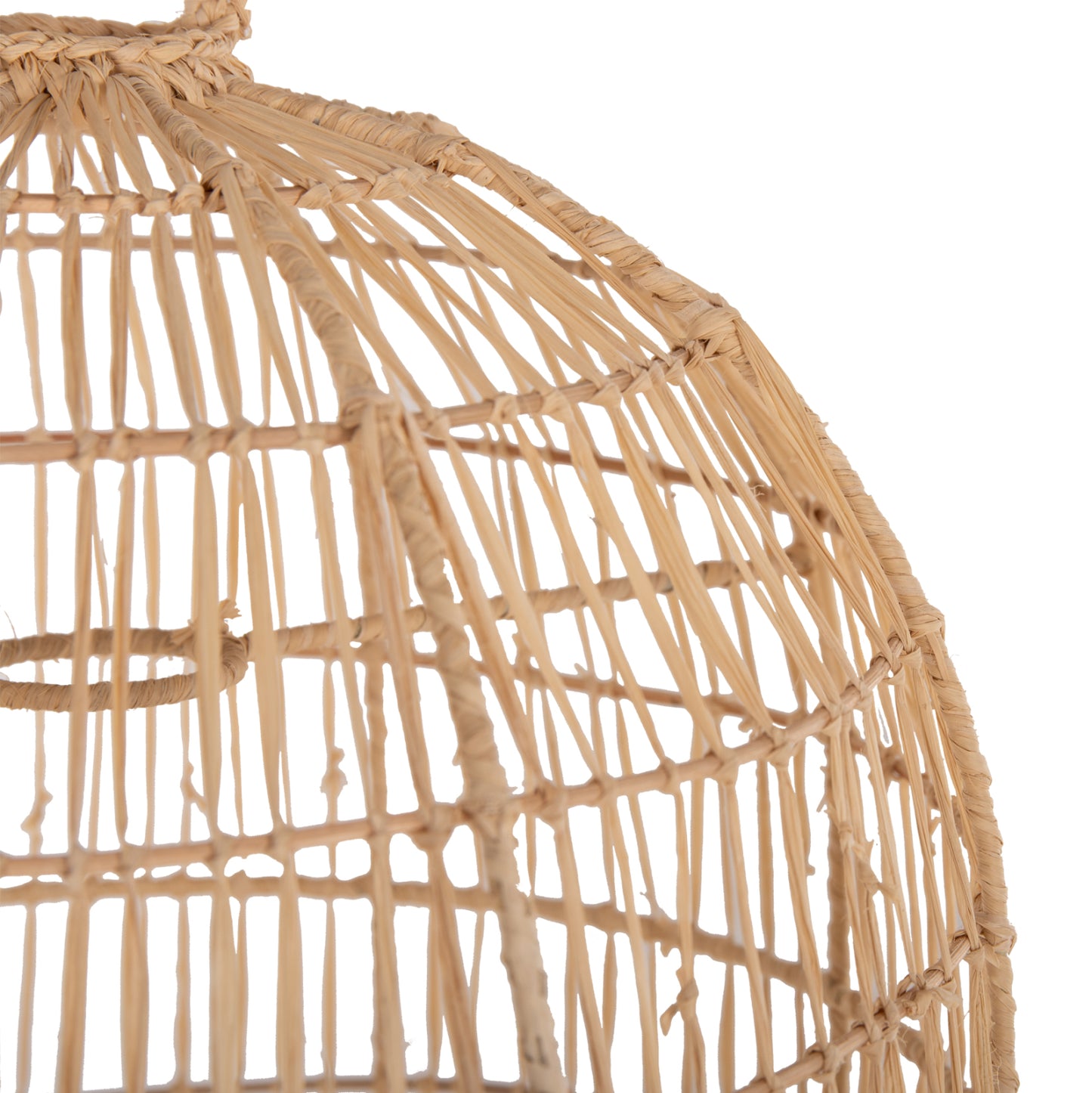CEILING PENDANT LAMP HM7891 PALM LEAF FIBERS IN NATURAL COLOR Φ30x163Hcm.