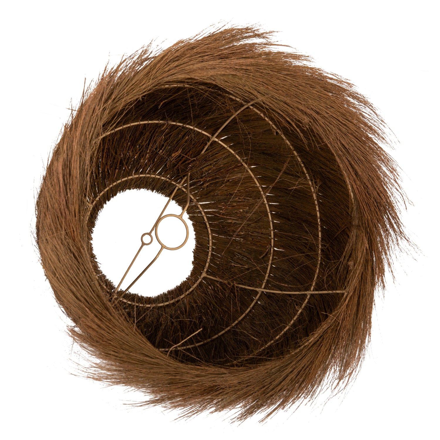 CEILING PENDANT LAMP HM7892 RAYUNG GRASS IN BROWN COLOR Φ46x40-141Hcm.