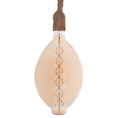 CEILING PENDANT LAMP WITH LIGHT BULB HM11927.01--ROPE 1M LONG AND 2cm THICK-E27 SOCKET