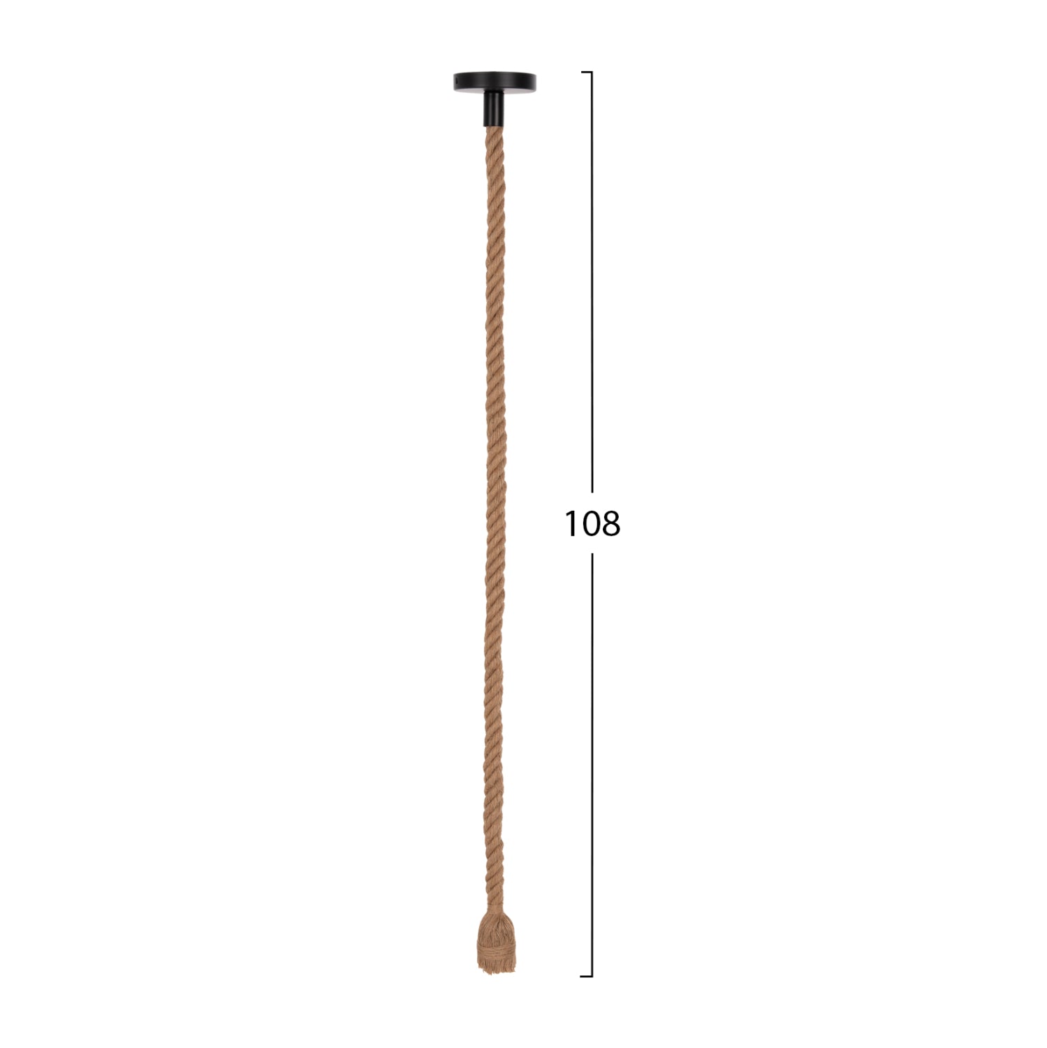 CEILING PENDANT LAMP WITH LIGHT BULB HM11932.01--ROPE 1M LONG AND 2cm THICK-E27 SOCKET