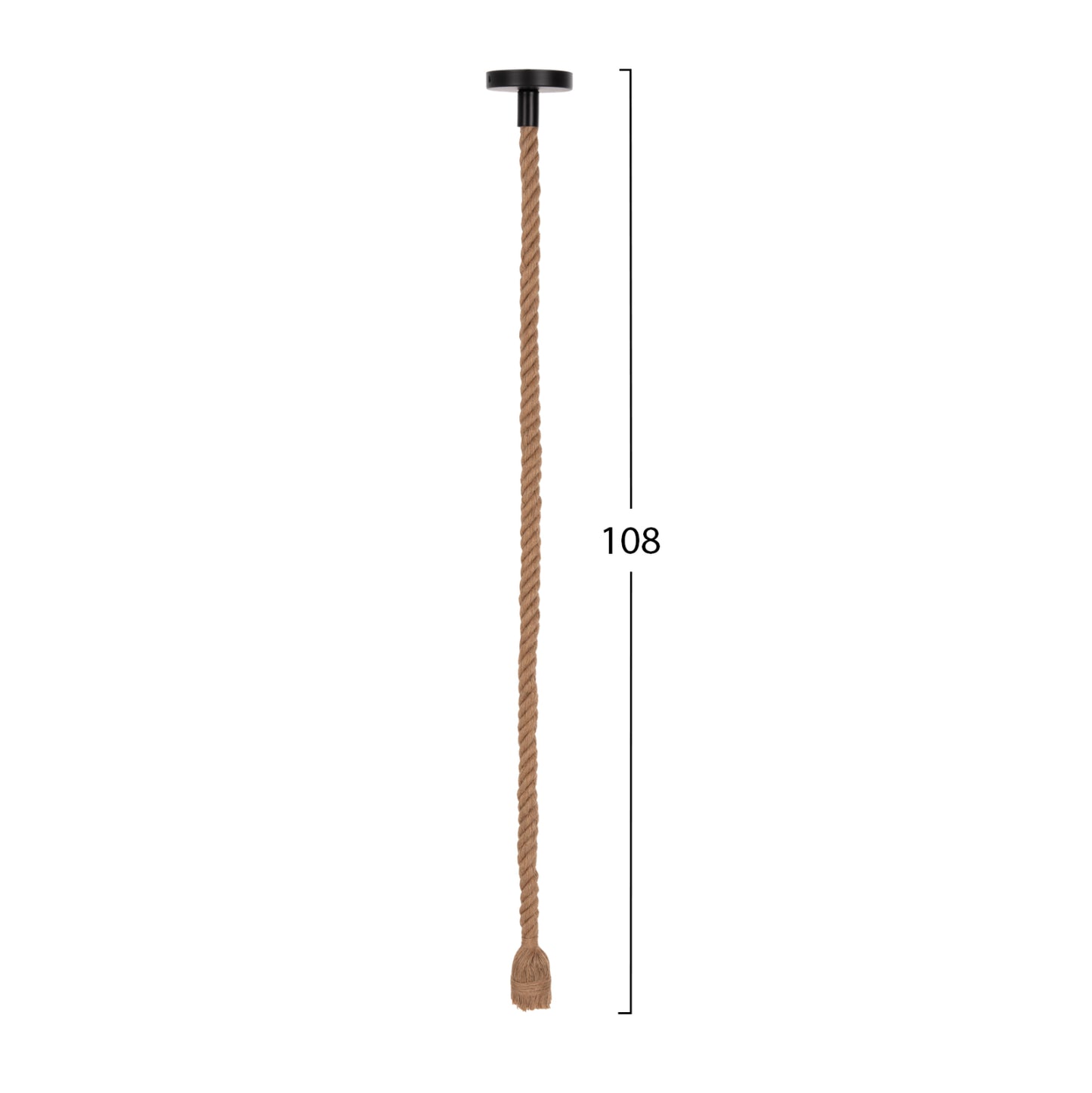 CEILING PENDANT LAMP WITH LIGHT BULB HM11929.02--ROPE 1M LONG AND 2cm THICK-E27 SOCKET