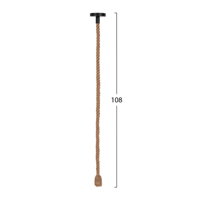 CEILING PENDANT LAMP WITH LIGHT BULB HM11933--ROPE 1M LONG AND 2cm THICK-E27 SOCKET