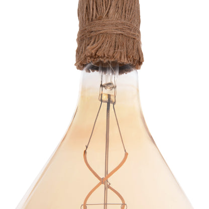 CEILING PENDANT LAMP WITH LIGHT BULB HM11928.01--ROPE 1M LONG AND 2cm THICK-E27 SOCKET