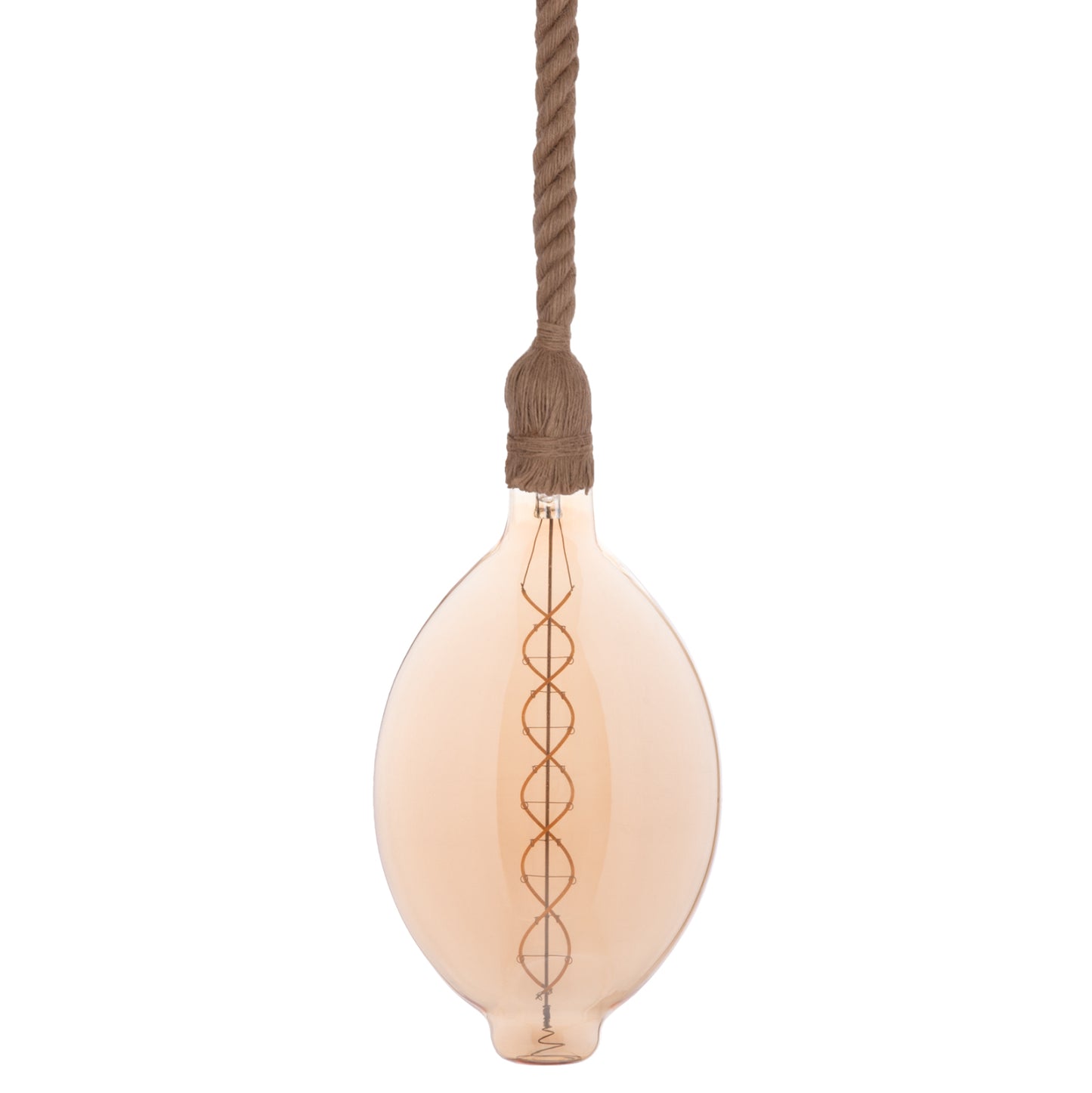 CEILING PENDANT LAMP WITH LIGHT BULB HM11927.01--ROPE 1M LONG AND 2cm THICK-E27 SOCKET