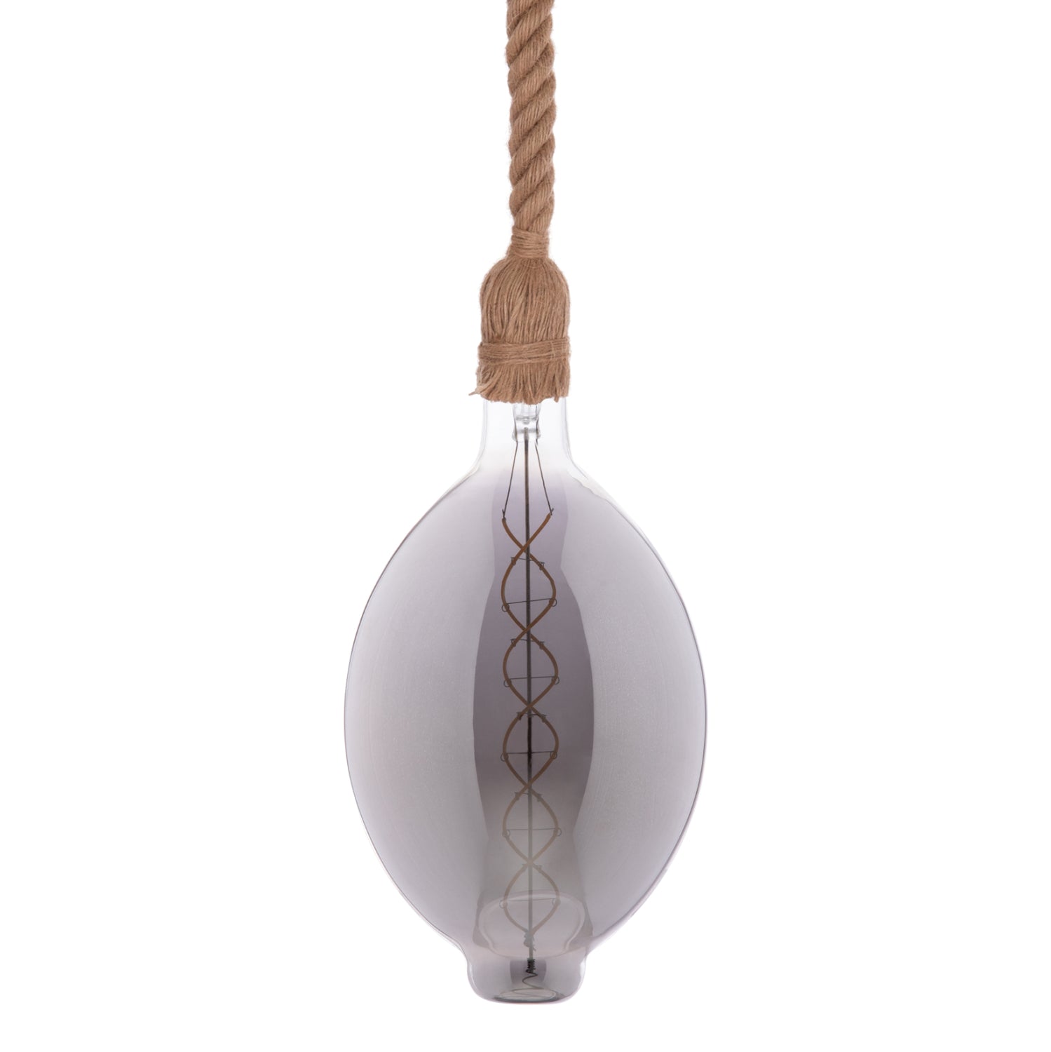 CEILING PENDANT LAMP WITH LIGHT BULB HM11927.02--ROPE 1M LONG AND 2cm THICK-E27 SOCKET