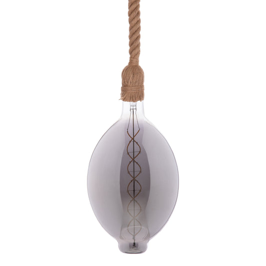 CEILING PENDANT LAMP WITH LIGHT BULB HM11927.02--ROPE 1M LONG AND 2cm THICK-E27 SOCKET