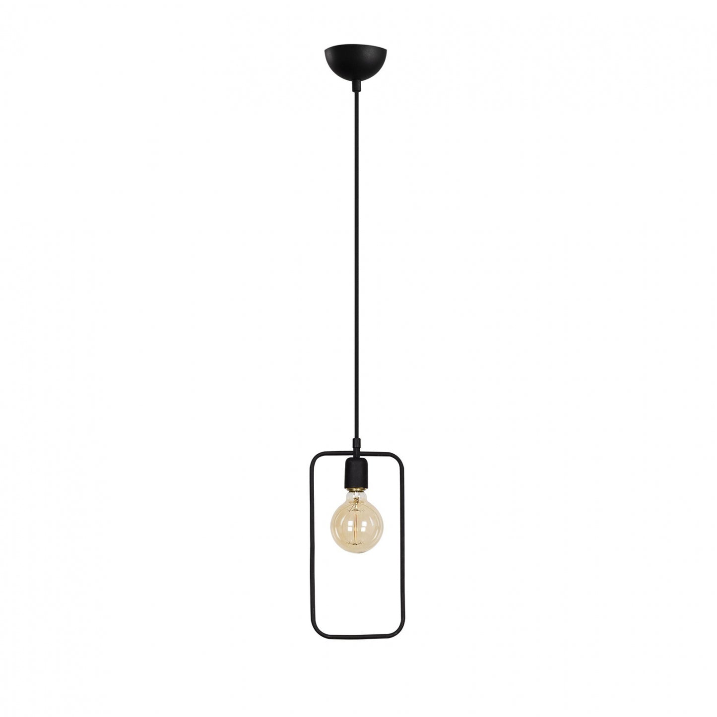 METALLIC PENDANT LIGHT BLACK HM7258 15Χ6Χ123 cm.