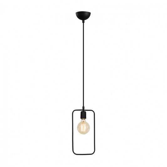 METALLIC PENDANT LIGHT BLACK HM7258 15Χ6Χ123 cm.