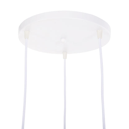 CEILING PENDANT LUMINAIRE HM4072 3-LIGHT WOODEN GEOMETRICAL SHAPES