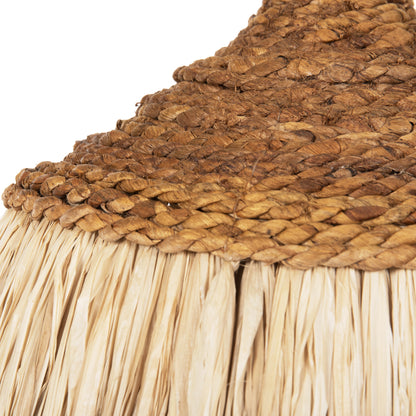 CEILING PENDANT WITH SISAL FIBER CAP IN NATURAL COLOR Φ36x46-120Hcm.HM7787