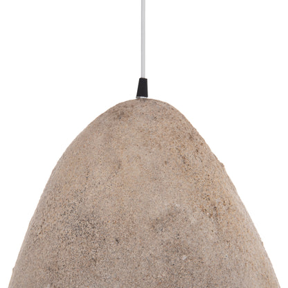 CEILING PENDANT LAMP STONE-LOOK STONER (S) FB94417 DARK BEIGE 37x30x45Hcm.