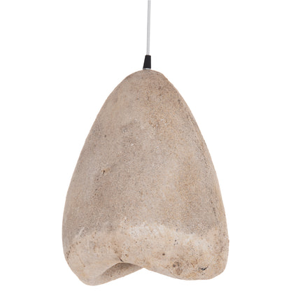 CEILING PENDANT LAMP STONE-LOOK STONER (S) FB94417 DARK BEIGE 37x30x45Hcm.