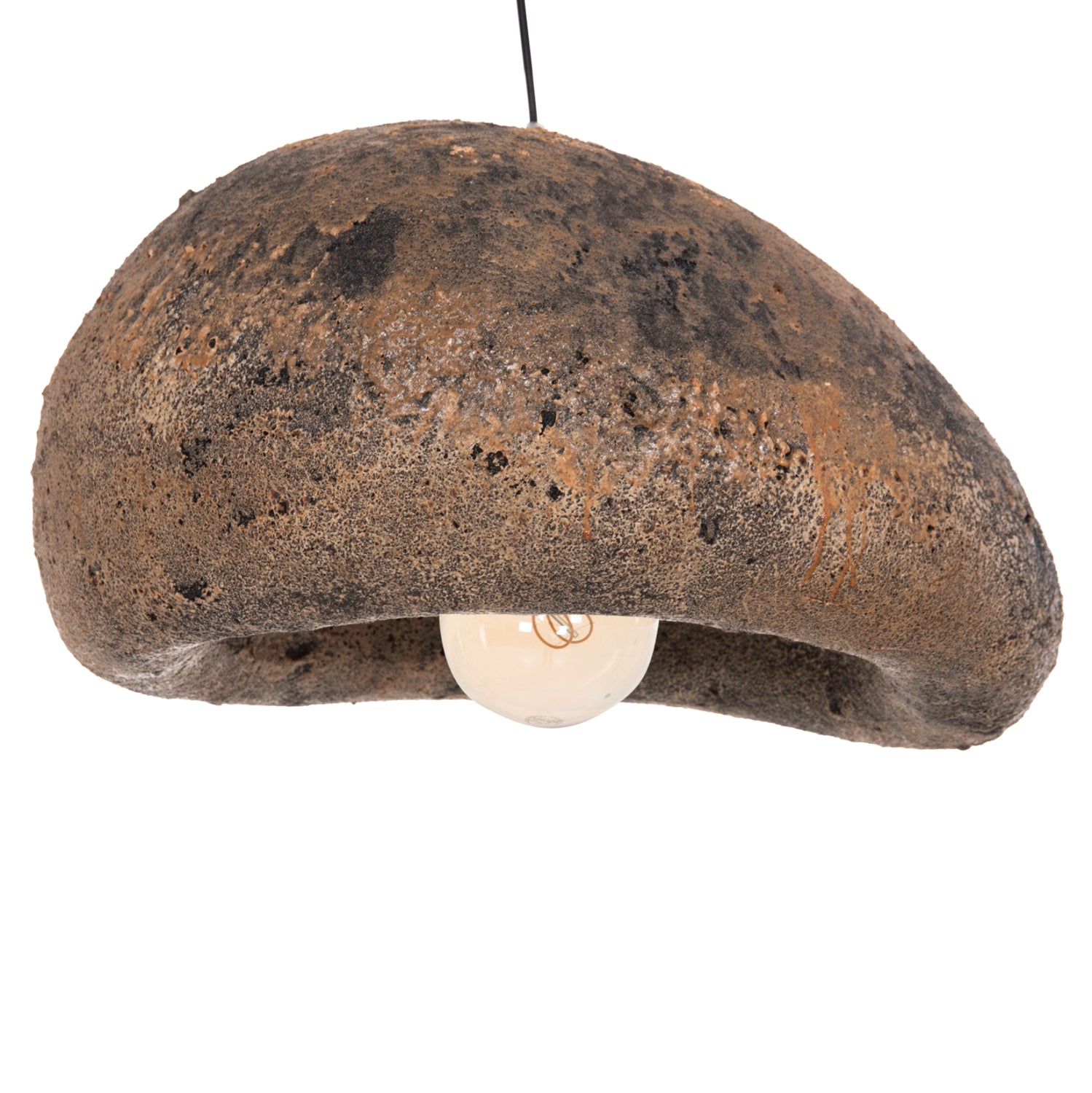 CEILING PENDANT LAMP STONE-LOOK STONER (M) HM4418.03 GREY/BROWN-- 55x45x40Hcm.