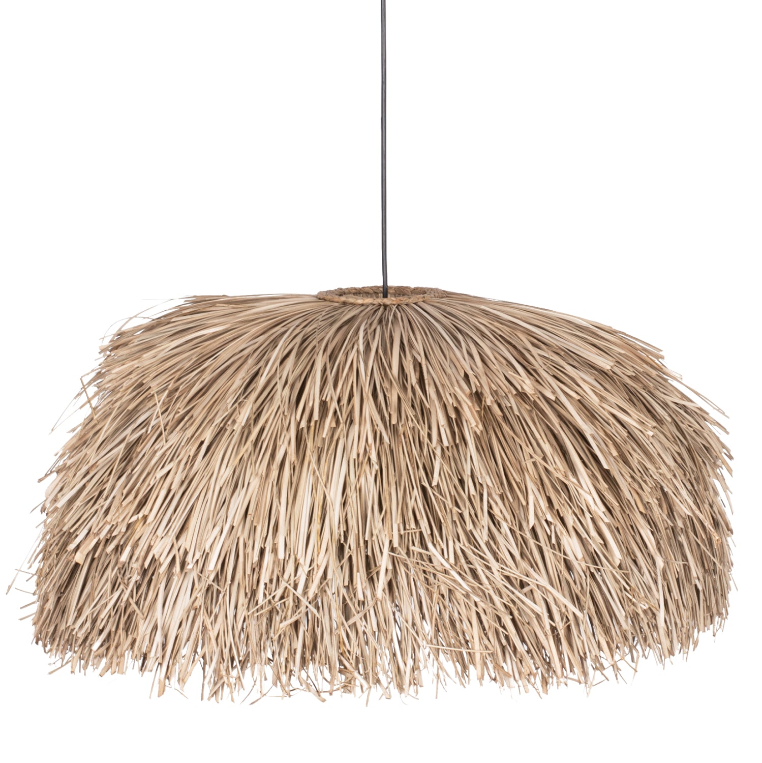 CEILING PENDANT WITH PANDAN AND MENDONG GRASS CAP NATURAL COLOR Φ80Χ35Hcm.HM7778