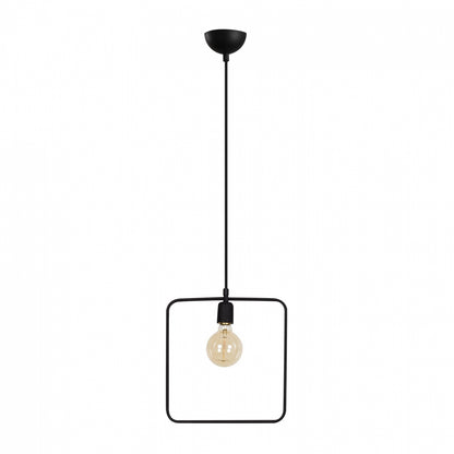 METALLIC PENDANT LIGHT BLACK HM7257 30Χ6Χ123 cm.