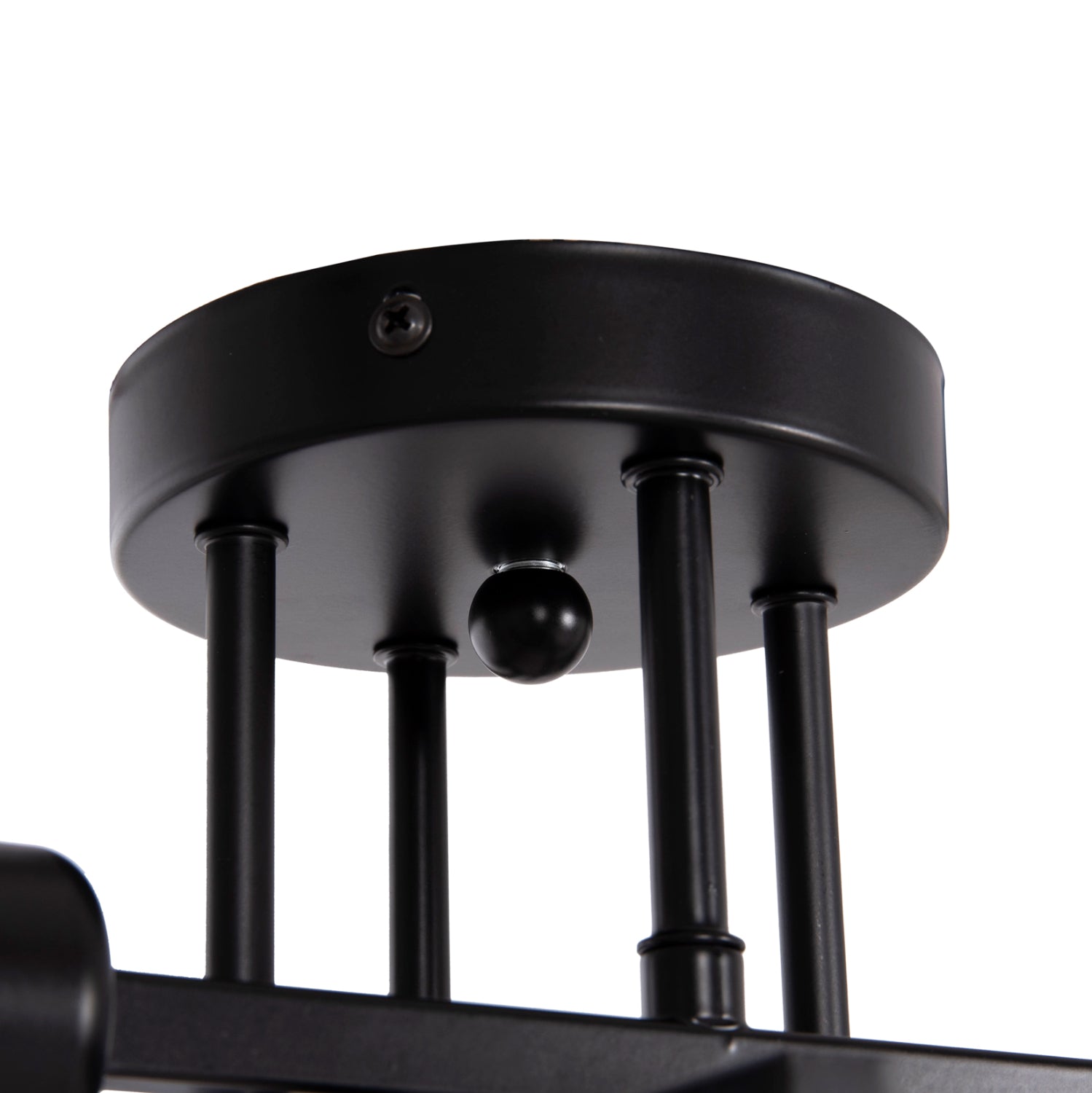 CEILING PENDANT MULTILIGHT FIXTURE LIGHTY HM7428.11 BLACK METAL 28x28x15Hcm.