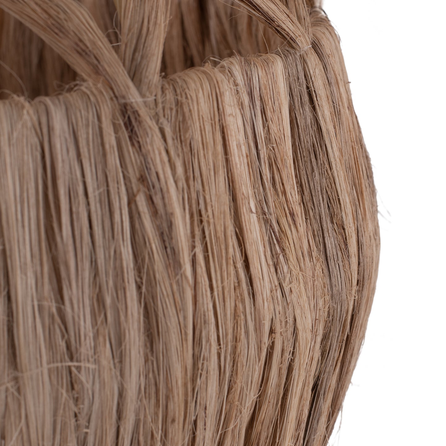 CEILING PENDANT SPHERICAL WITH ABACA FIBERS IN NATURAL 44x44x46-80Hcm.HM7779