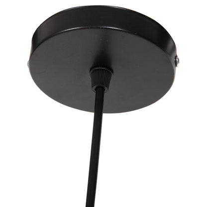 CEILING PENDANT SPHERICAL WITH FRINGES ABACA FIBERS IN NATURAL COLOR Φ28x32-120Hcm.HM7805