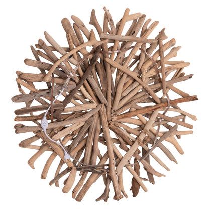 DECORATIVE WALL SCONCE DREAMER HM4422 DRIFTWOOD WITH LED STRIP Φ90x7(thickness)cm.