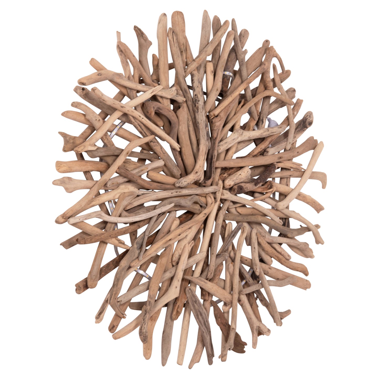 DECORATIVE WALL SCONCE DREAMER HM4422 DRIFTWOOD WITH LED STRIP Φ90x7(thickness)cm.
