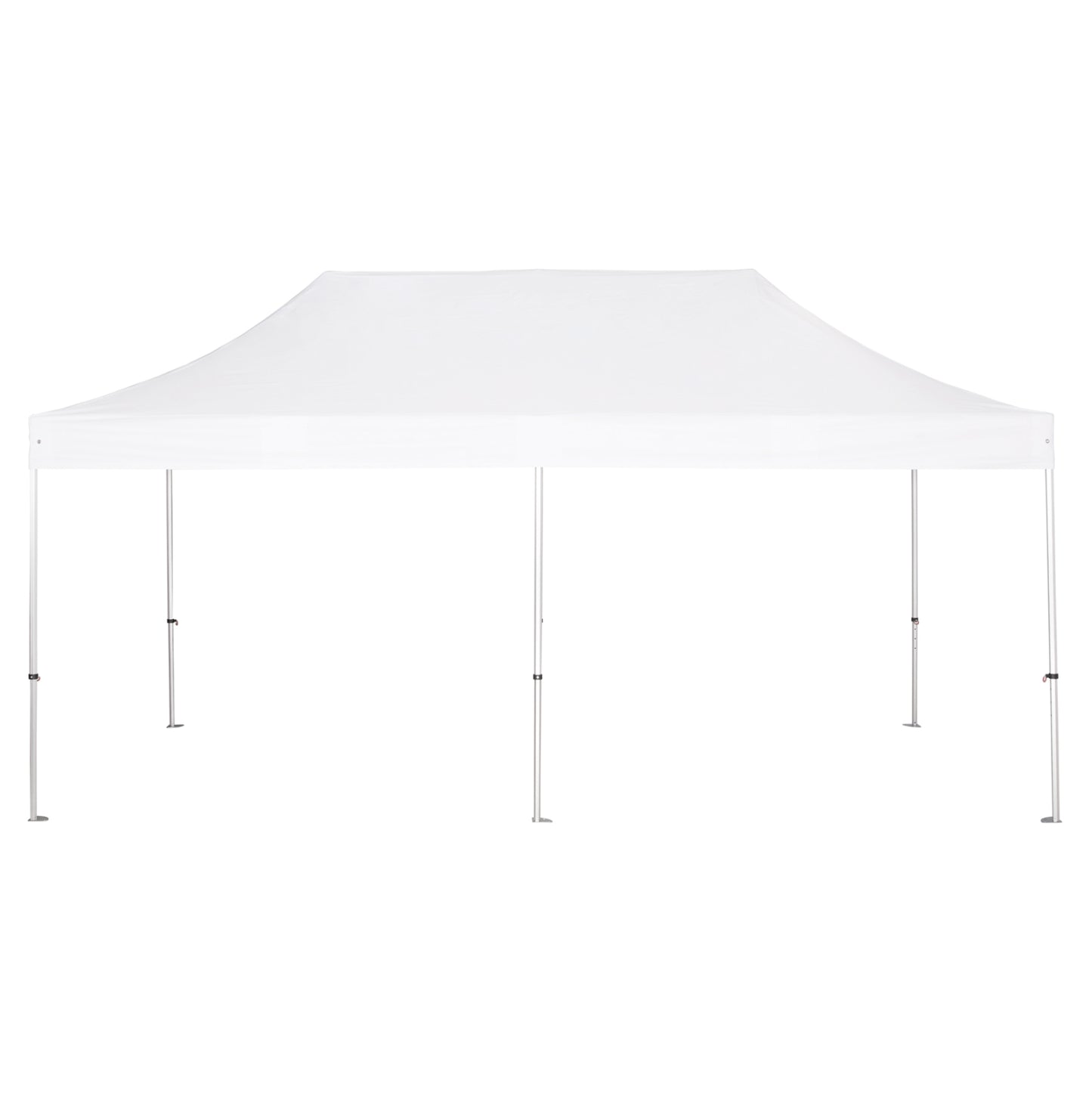 GAZEBO HEAVY-DUTY CRESSEN HM6307 FOLDABLE-ALUMINUM SILVER FRAME-WHITE SHADES 3x6x3,4Hm
