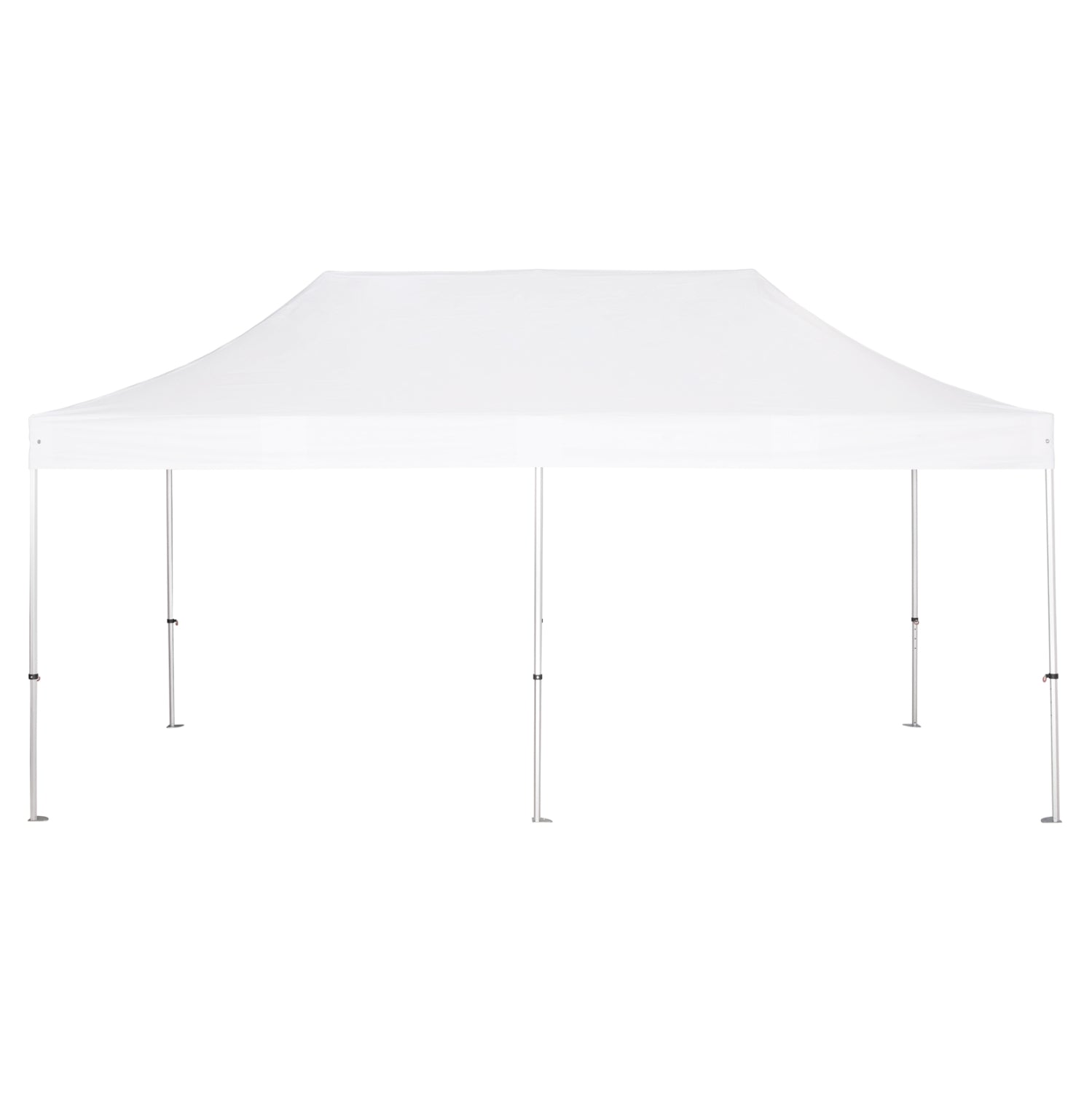 GAZEBO HEAVY-DUTY CRESSEN HM6307 FOLDABLE-ALUMINUM SILVER FRAME-WHITE SHADES 3x6x3,4Hm