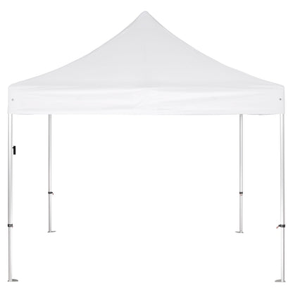 GAZEBO HEAVY-DUTY CRESSEN HM6305 FOLDABLE-ALUMINUM SILVER FRAME-WHITE SHADES 3x3x3,4Hm