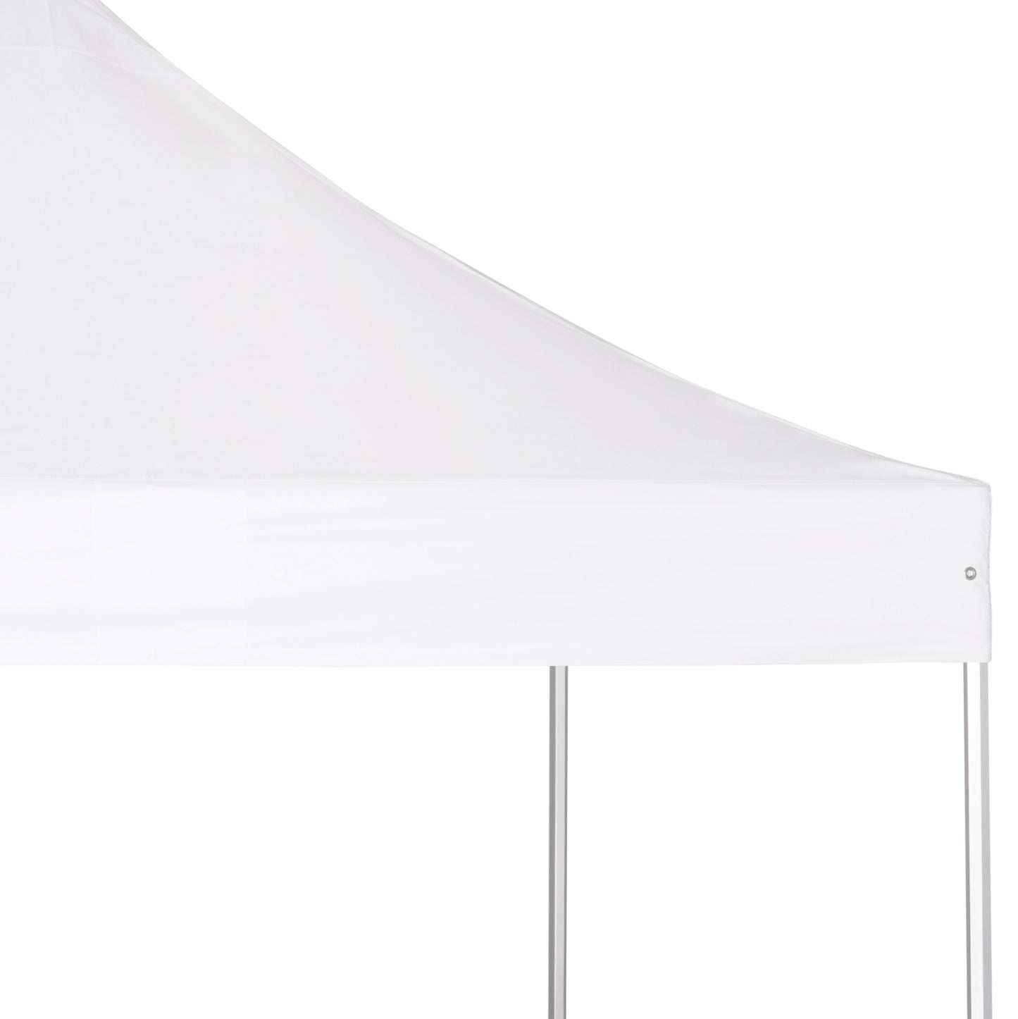 GAZEBO HEAVY-DUTY CRESSEN HM6307 FOLDABLE-ALUMINUM SILVER FRAME-WHITE SHADES 3x6x3,4Hm