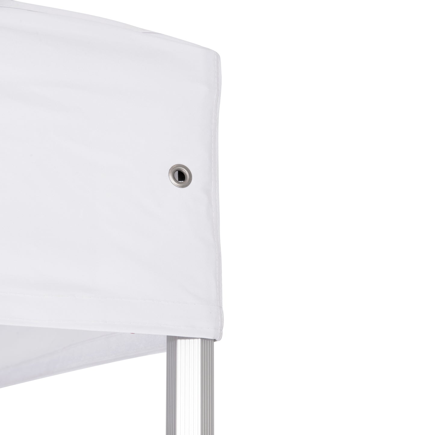 GAZEBO HEAVY-DUTY CRESSEN HM6305 FOLDABLE-ALUMINUM SILVER FRAME-WHITE SHADES 3x3x3,4Hm